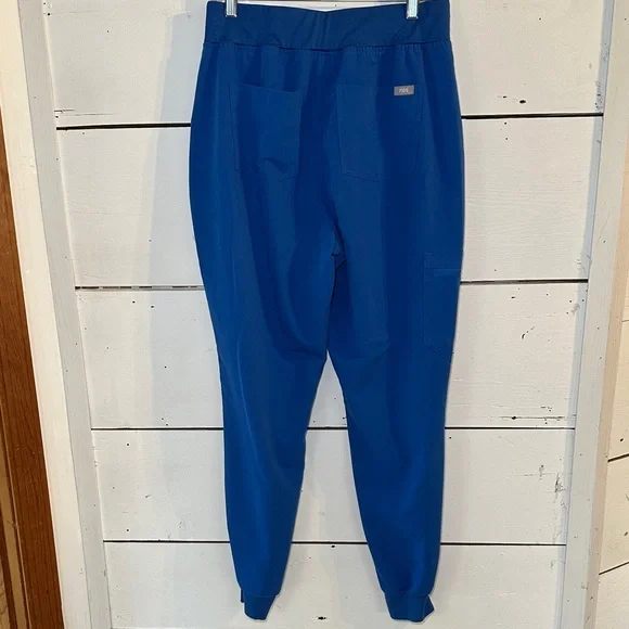 Figs Zamora High Waisted Jogger Scrub Pants Royal Blue - Picture 5 of 9